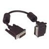 Picture of DVI-D Dual Link LSZH DVI Cable Male / Male Right Angle, Top 1.0 ft