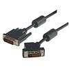 Picture of DVI-D Dual Link DVI Cable Male / Male 45 Degree Left, 3.0 ft