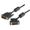 Picture of DVI-D Dual Link LSZH DVI Cable Male / Male 45 Degree Left, 10.0 ft