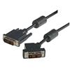 Picture of DVI-D Single Link DVI Cable Male / Male 45 Degree Left , 15.0 ft