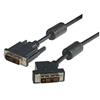 Picture of DVI-D Single Link LSZH DVI Cable Male / Male 45 Degree Left, 15.0 ft