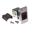 Picture of Cat5e ECF Keystone Jack 110/RJ45 EIA568A/B Black