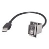 Picture of USB Type B Coupler, Female Bulkhead/Latching Male, 24 in.