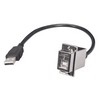 Picture of USB Type B Coupler, Female Bulkhead/Latching Male, 36 in.