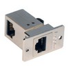 Picture of Cat 5e Shielded RJ45 Coupler (8x8) Right Angle Deluxe Panel Coupler Kit