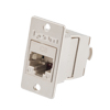 Picture of Panel Mount Ethernet Category 8 Shielded Keystone Jack, rated for 25-40gig, Tool-less w/ PoE Plus Plus Compliance
