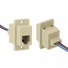 Picture of Modular Panel Jack, Cat 3, RJ12 (6x6) / Wires, 30µ, Ivory
