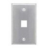 Picture of Stainless Wall Plate for 1 Keystone Jack