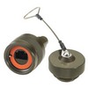 Picture of Ruggedized RJ45 Plug, Zinc-Nickel finish, for cable OD .190-.270" w/ Dust Cap