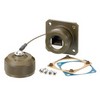 Picture of Cat5e, Ruggedized Flange Mount, Zinc-Nickel with Grounding Shield, Mounting Hardware and Dust