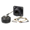 Picture of Cat5e, Ruggedized Flange Mount, Anodized finish w/Mounting Hardware and Dust Cap