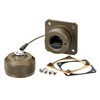 Picture of Cat5e, Ruggedized Flange Mount, Zinc-Nickel with Mounting Hardware and Dust Cap