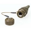 Picture of Cat5e, Ruggedized RJ45 Receptacle, Zinc-Nickel finish w/Grounding Shield and Dust Cap, Large OD