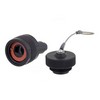 Picture of Cat6, Ruggedized RJ45 Plug, Anodized finish, for cable OD .190-.270" w/ Dust Cap