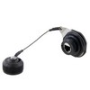 Picture of Cat6, Ruggedized D38999 Jam-nut, Electroless Nickel finish with Grounding Shield and Dust Cap
