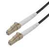 Picture of Fiber Optic Patch Cable LC/UPC to LC/UPC Simplex 62.5/125 OM1 MMF 3.0mm Black, (LSZH) w/ internal spiral armor, 5 meter