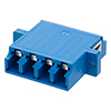 Picture of LC Internal Shutter Coupler, Quad, With Flange, Blue