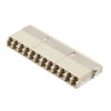 Picture of Fiber Coupler, LC/LC SlimLine 12 port, Translucent Internal Shutter, Side Spring, High Density Reduced Height, No Flange, Beige