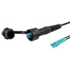 Picture of Outdoor rated MM (Aqua, 10G) ODVA to Duplex LCUPC, OSP Jacket 2M Cable Assembly