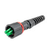 Picture of IP68 ODVA Compatible LC Duplex Connector, APC Duplex Green, 5.0mm crimp sleeve, with Dust Cap