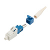 Picture of Fiber Connector, LC Simplex, for .9mm SMF, Blue, Short boot w/ Unibody Design