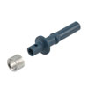 Picture of Versatile Link Blue Simplex Friction-Style Connector. For use with 1.0 x 2.2mm POF.