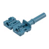 Picture of Versatile Link Blue Simplex Latching-Style Connector, with Clamshell Connector Housing Design. For use with 1.0 x 2.2mm POF.