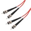 Picture of OM1 62.5/125, Multimode Fiber Cable, Dual ST / Dual ST, Red 4.0m