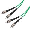 Picture of OM2 50/125, Multimode Fiber Cable, Dual ST / Dual ST, Green 1.0m