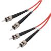 Picture of OM2 50/125, Multimode Fiber Cable, Dual ST / Dual ST, Red 1.0m