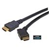 Picture of High Speed HDMI Cable with Ethernet, Male/ 45 Degree Angle Male, Left Exit 1.0 M