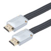 Picture of Nylon braided Black PVC Cable, Flat HDMI Male to Male, Supports 4K Resolution, 1 Meter