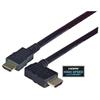 Picture of High Speed HDMI  Cable with Ethernet, Male/ Right Angle Male, Left Exit 0.5 M