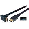Picture of High Speed HDMI  Cable with Ethernet, Male/ Right Angle Male, Top Exit 1.0 m