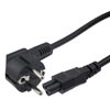 Picture of Schuko CEE7/7 to C5 International Power Cord - 2.5 Amp - 2M - Downward Angle