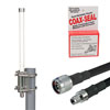 Picture of Helium Miner Antenna Upgrade Kit, 3dBi 900MHz Omni w/ N Male to RP-SMA Male, 10ft Low Loss 400 Cable