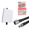 Picture of Helium Miner HD Antenna Upgrade Kit, 9dBi 900MHz Panel w/ N Male to RP-SMA Male, 6ft Low Loss 400 Cable