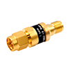 Picture of 2W/3 dB RF Fixed Attenuator, SMA Male to SMA Female Brass Gold Body Up to 3 GHz