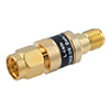 Picture of 2W/9 dB RF Fixed Attenuator, SMA Male to SMA Female Brass Gold Body Up to 3 GHz