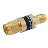 Picture of 2W/20 dB RF Fixed Attenuator, SMA Male to SMA Female Brass Gold Body Up to 3 GHz