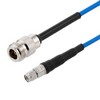 Picture of N Female to SMA Male Cable Using 402SS Series Coax with Heavy Duty Boot, 1.5 ft