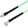 Picture of Low Loss SMA Male to SMA Male Right Angle Cable Assembly with Heavy Duty Heat Shrink Boot using LL142 Coax, 1.5 FT