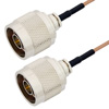 Picture of N Male to N Male Cable Assembly using RG178 Coax, 2 FT