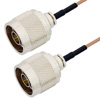 Picture of N Male to N Male Cable Assembly using RG178 Coax, 6 FT