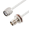 Picture of TNC Male to TNC Female Bulkhead Cable Assembly using LC141TB Coax, 1.5 FT