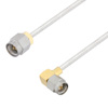 Picture of SMA Male to SMA Male Right Angle Cable Assembly using LC085TB Coax, 6 FT