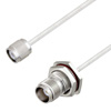 Picture of TNC Male to TNC Female Bulkhead Cable Assembly using LC085TB Coax, 1.5 FT