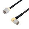 Picture of SMA Male to SMA Male Right Angle Cable Assembly using LC085TBJ Coax, 6 FT