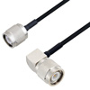 Picture of TNC Male to TNC Male Right Angle Cable Assembly using LC085TBJ Coax, 1 FT