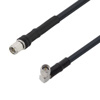 Picture of Low Loss SMA Male to SMA Male Right Angle Cable Assembly using LMR-240 Coax, 2 FT with Times Microwave Components